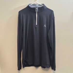 Rhoback Men's Charcoal Q-Zip XL